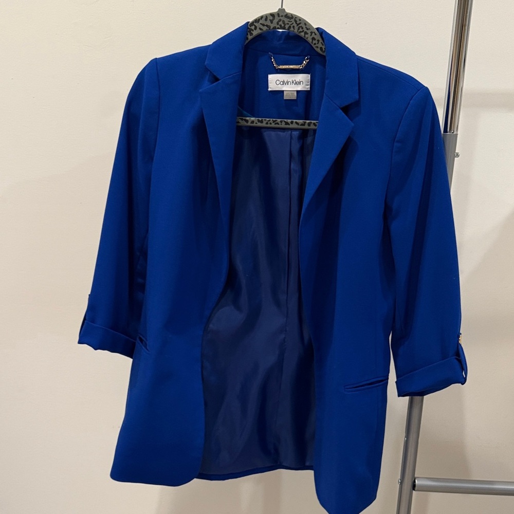 Calvin Klein Women's Royal Blue Suit Jacket